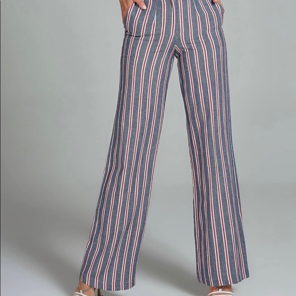 NWOT Banana Republic Striped Pants - Picture 1 of 10